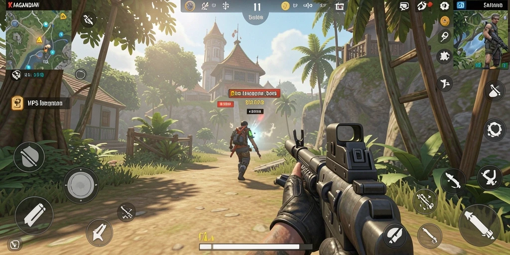 Screenshot KAGANDAN menampilkan aksi bermain yang intens dalam TPS.