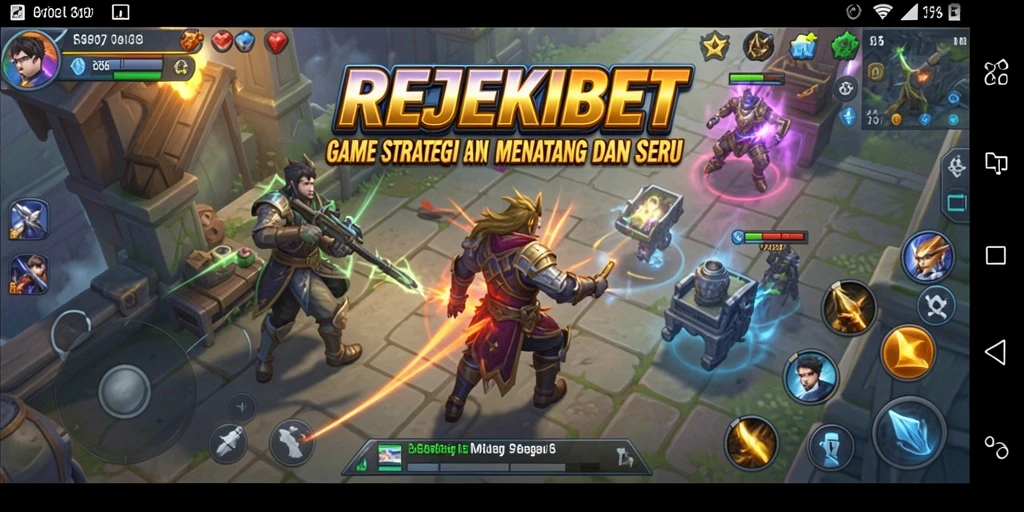 Gameplay menarik dari REJEKIBET dengan berbagai strategi dan karakter.