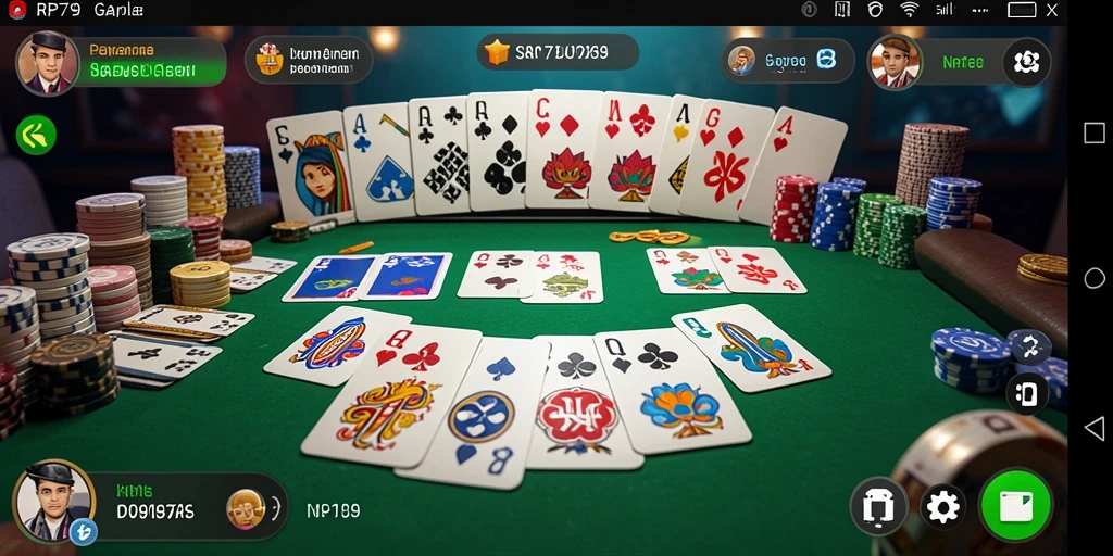 Gameplay seru dalam permainan Gaple RP79.
